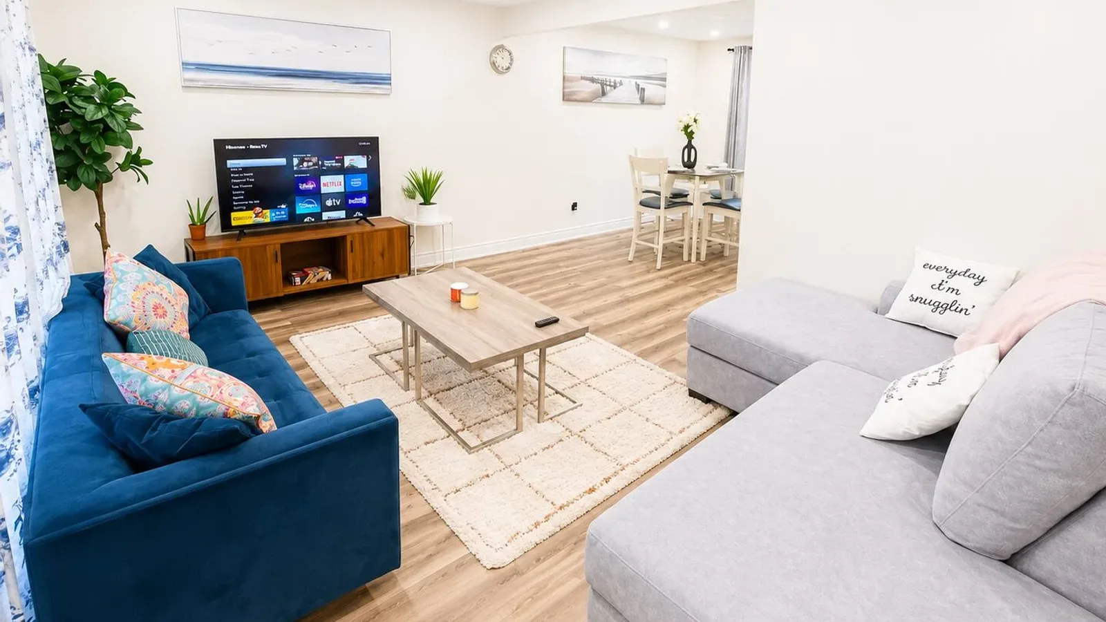 A living area inside a Viora Hosting house in Waterloo, Ontario